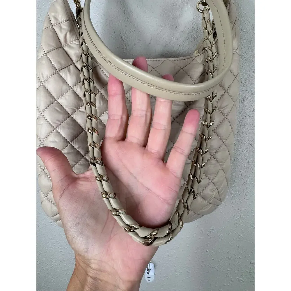 NWOT MZ WALLACE Crosby Sienna Hobo Bag in Buff Light Gold
